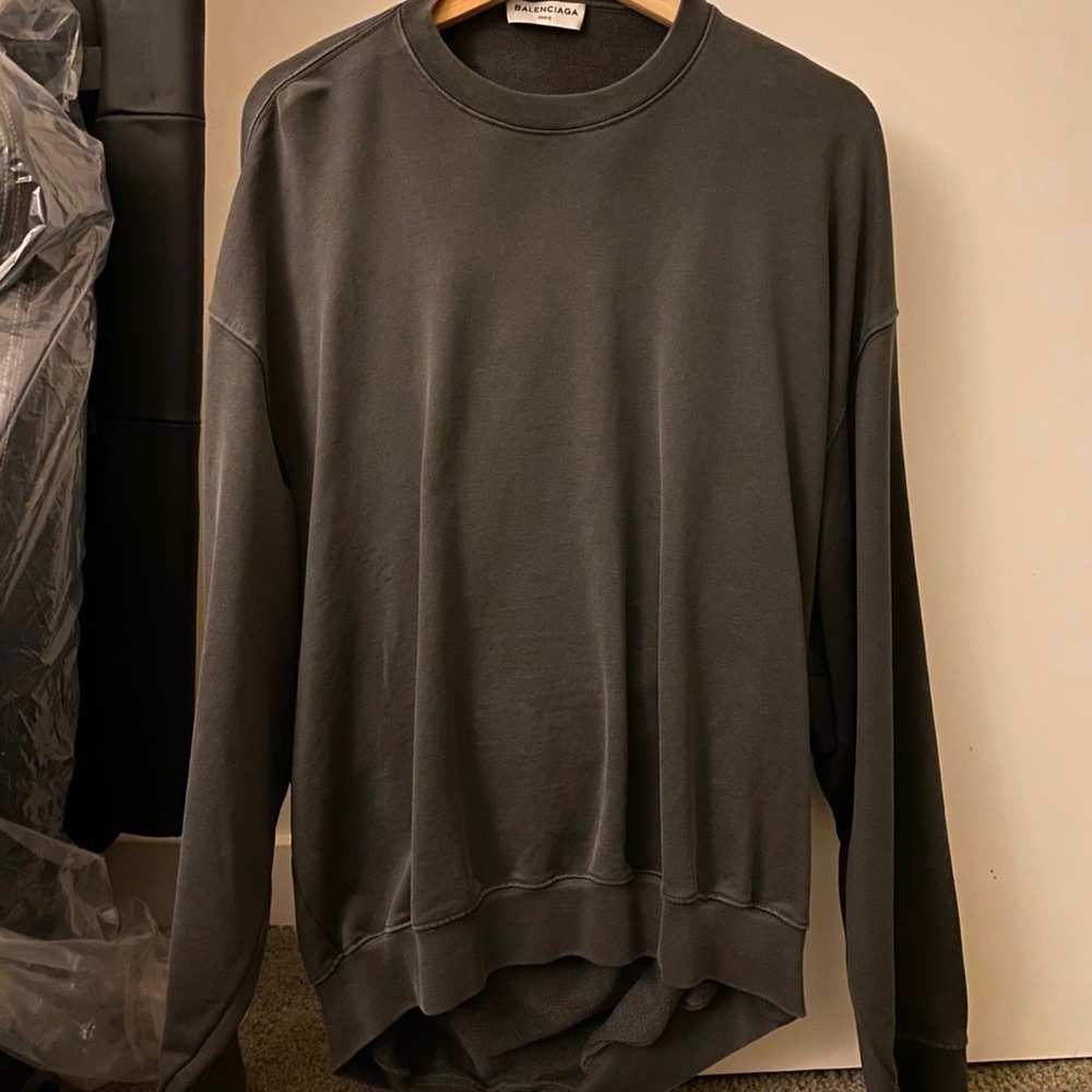 Balenciaga sweatshirt in dark grey